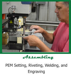 PEM Setting, Riveting, Welding, and Engraving Assembling